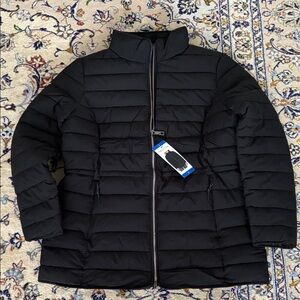 Nautica Women's Black Puffer Jacket, L